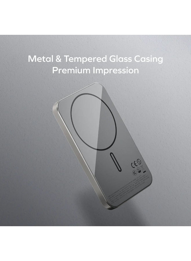 Momax 1-باور كيو.باس 3000 مللي أمبير بنك طاقة لاسلكي مغناطيسي [نحيف للغاية] حتى 10.5 واط PD - أسود - Image 5