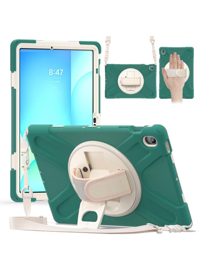 general Tablet Case for Samsung Galaxy Tab S10 FE Plus 13.1 inch 2025, 360° Rotating Hand Strap and Stand, Heavy Duty Rugged Shockproof Silicone Cover with Shoulder Strap - Image 1