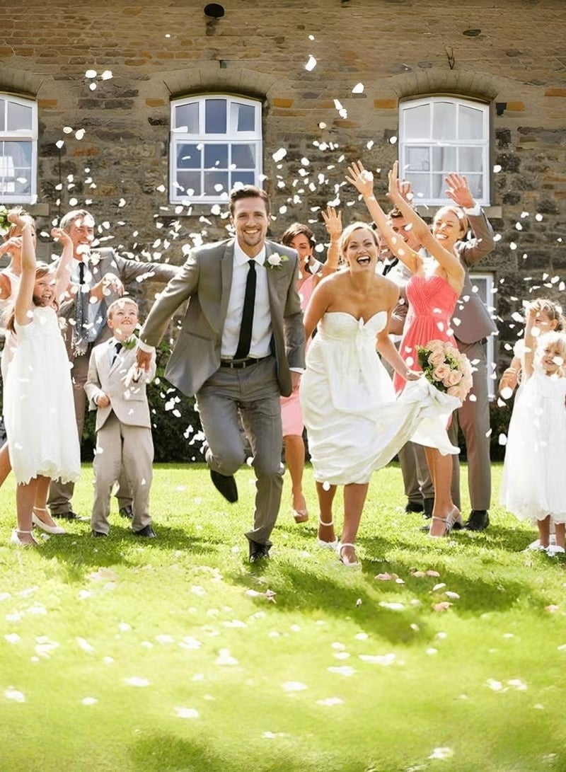 Realfrog Wedding Bouquets for Bride Bridesmaid Bouquet Champagne White Artificial Roses Flowers for Wedding Valentine's Day Church Home Decoration - Image 3