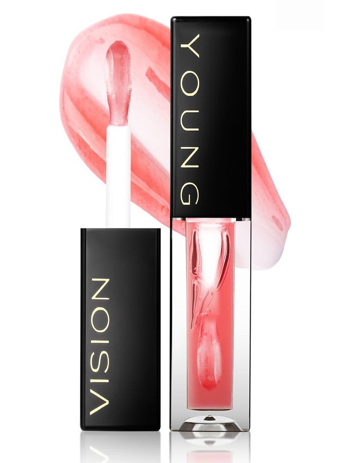 يونج فيجن زيت يونغ فيجن لتفتيح الشفاه، ملمع شفاه بزيت بذور الجوجوبا، مرطب ومنفخ، 0.20 أونصة سائلة (عبوة واحدة) - Image 1