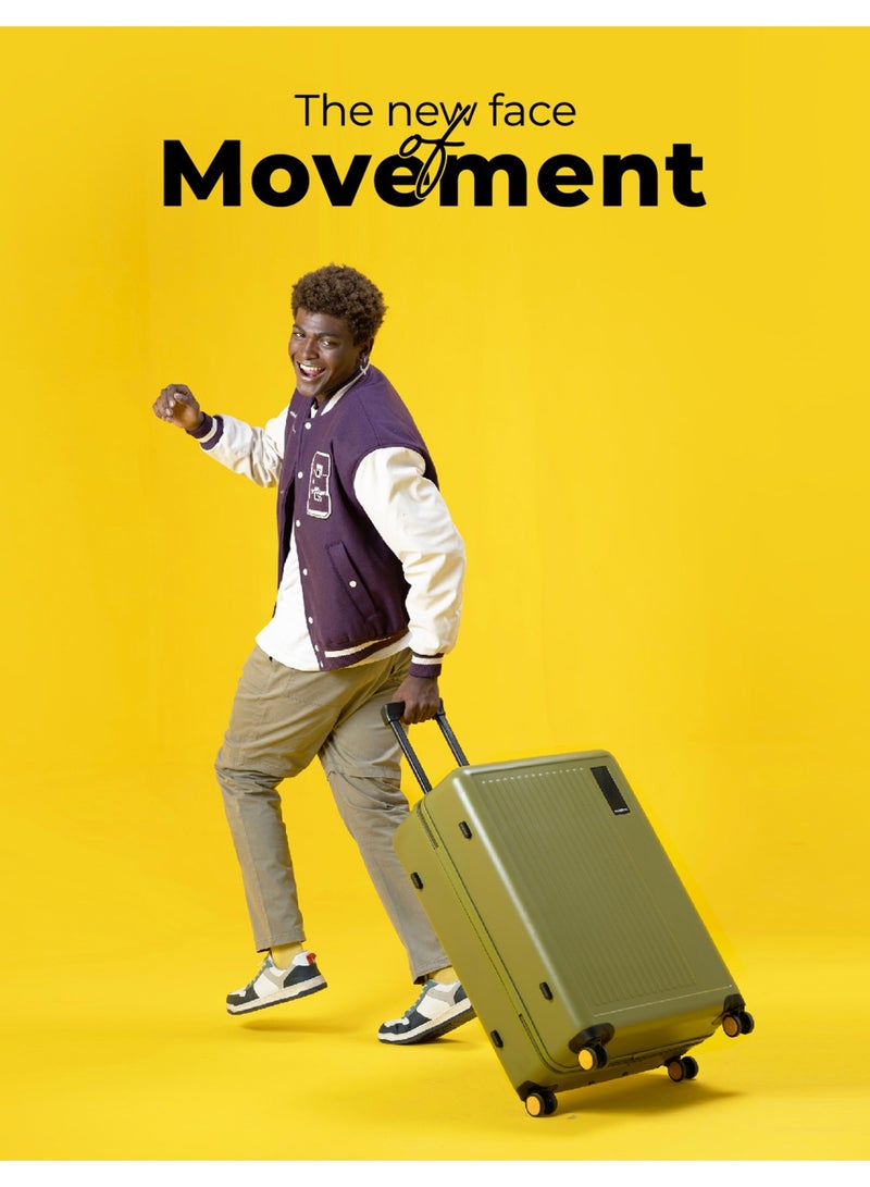 Mokobara The Transit Luggage Set - Polycarbonate Material | We Meet Again Sunray, Navy Blue - Image 4