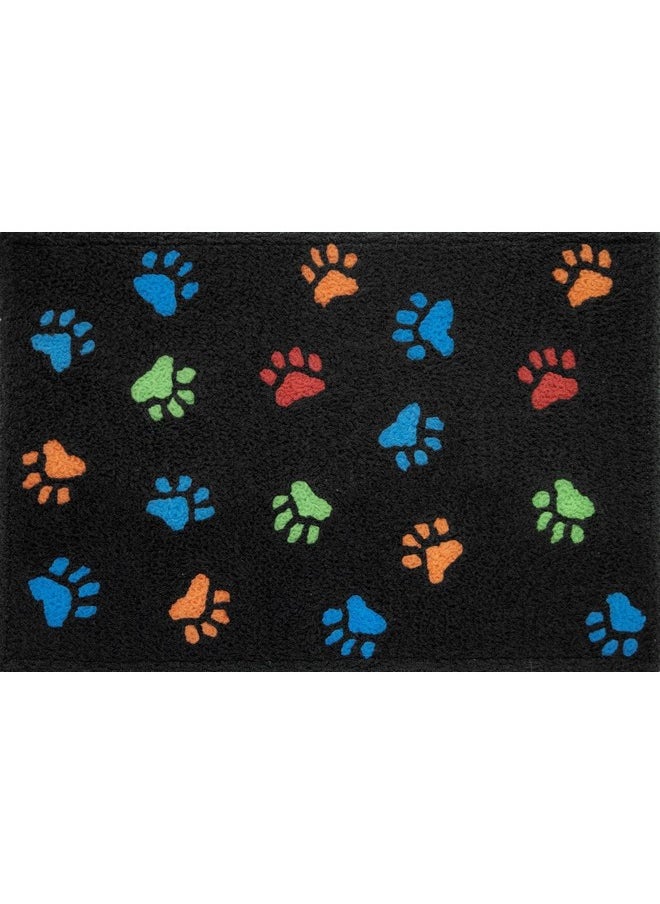 Jellybean - Puppy Love Paw Prints Family Pet Dog Accent Washable Rug 20 Inches By 30 Inches - Image 1