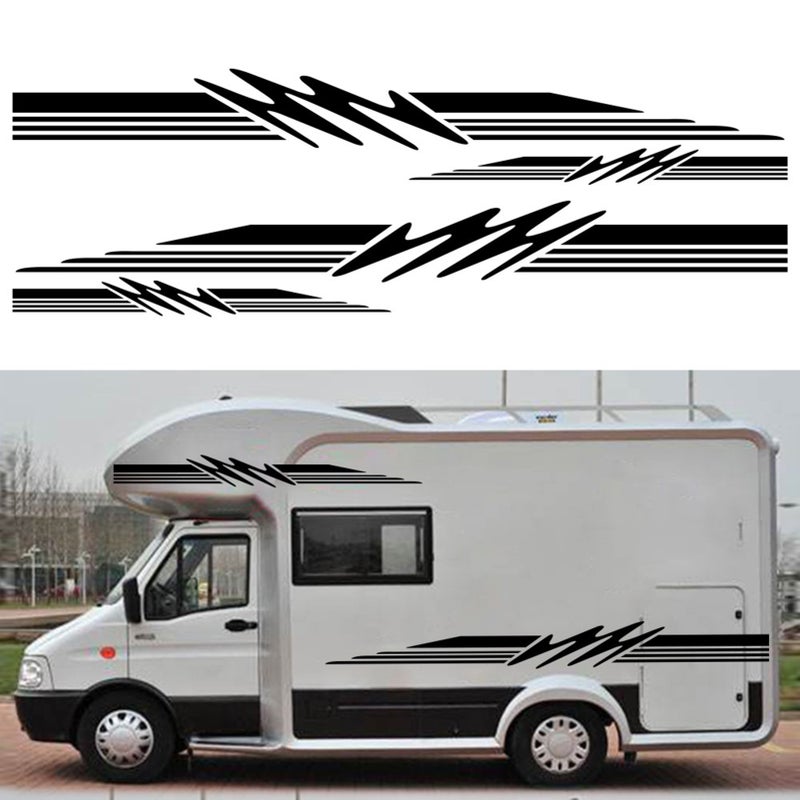 Motorhome Sticker 280*23cm Abrasion-Resistant Polyethylene - Scratch-Covering Caravan Travel Trailer Sticker for Motorhome Camper Van Car Decoration - Image 4
