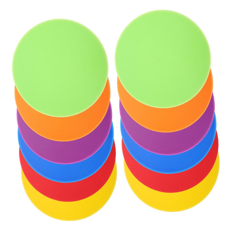 12 Pcs Non Slip Flat Marker Discs For Soccer Football Basketball Sports Training - Image 2