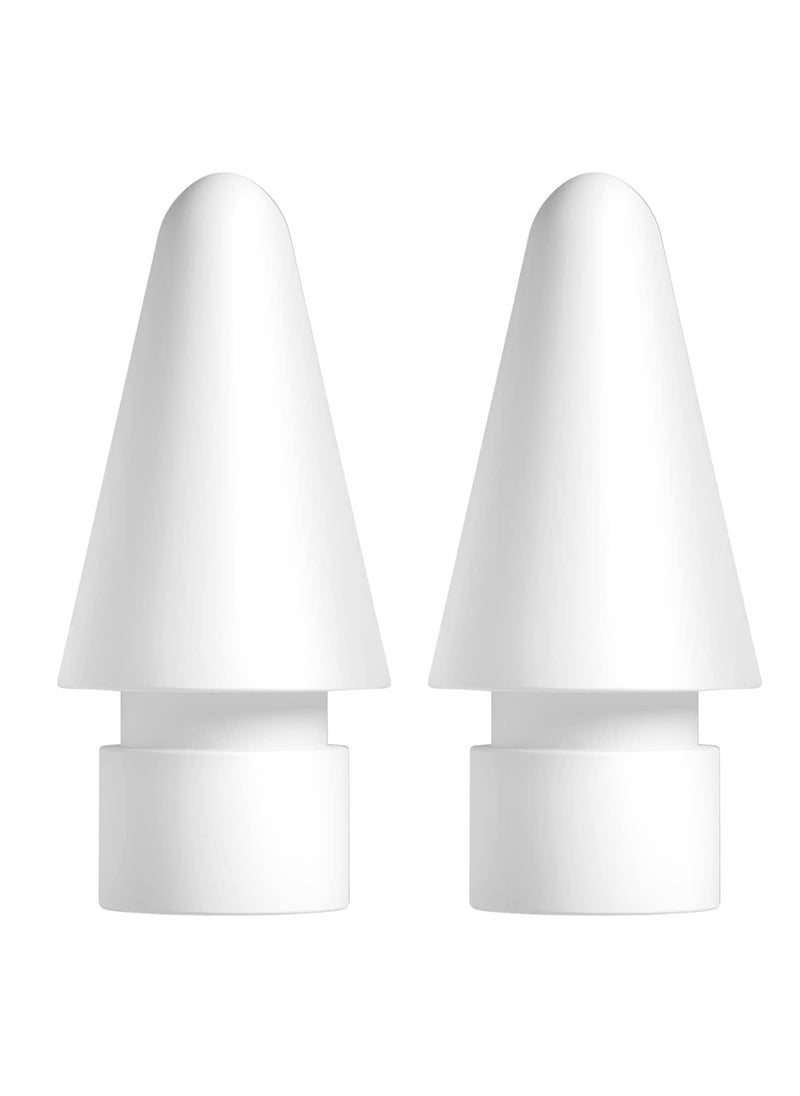 2 Pack Replacement Tips Compatible with Apple Pencil 1st/2nd Gen, Apple Pencil USB-C and Apple Pencil Pro, iPad Pencil Tips with High- Precision Control Pen Like Original Apple Pencil Tips  - Image 1