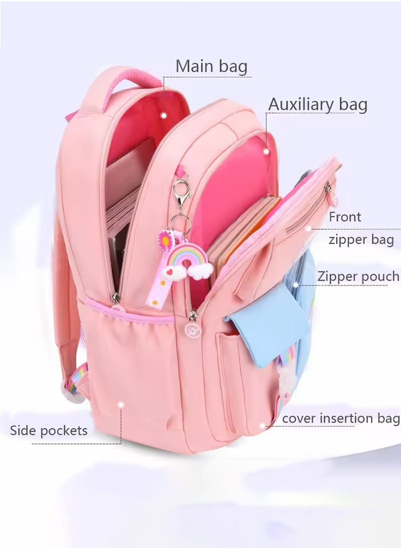 Generic Backpacks for Girls,Waterproof, Large Capacity, Lightweight Kids Backpack with Ergonomic Support, Wide Shoulder Straps, Stylish Color, Cute Design – Ideal for School, Kindergarten, Travel  - Image 3