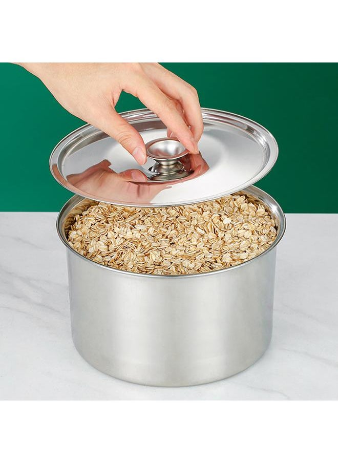 Thoraya Stainless Steel Seasoning Bottle Large Capacity Multifunctional Seasoning Jar Container Canistar with Spoon Lid  - Image 5