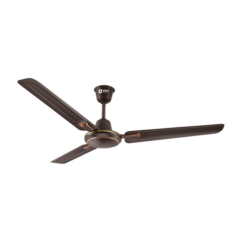 Orient Electric Orient Electrics 1200 mm Pacific Air Dco Decorative ceiling fan Powerful airflow BEE Star Rated 2year warranty Smoke Brown pack of 1  - Image 1