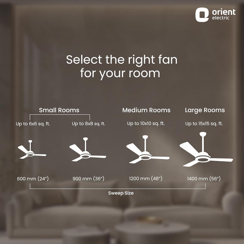 Orient Electric Orient Electrics 1200 mm Pacific Air Dco Decorative ceiling fan Powerful airflow BEE Star Rated 2year warranty Smoke Brown pack of 1  - Image 5