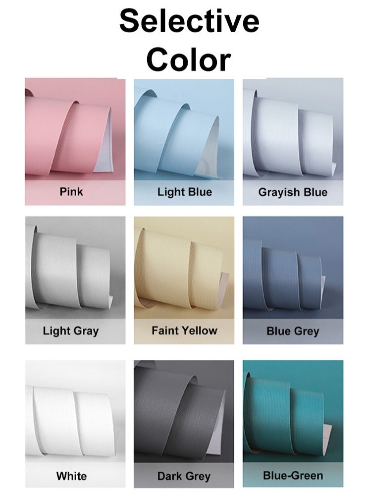 نوايوو ورق جدران قابل للتقشير واللصق، 40 سم × 10 م، ورق جدران لاصق مقاوم للماء، ورق جدران ذاتي اللصق، لفافة فينيل لتزيين الجدران والمطبخ وغرفة النوم (رمادي غامق) - Image 3