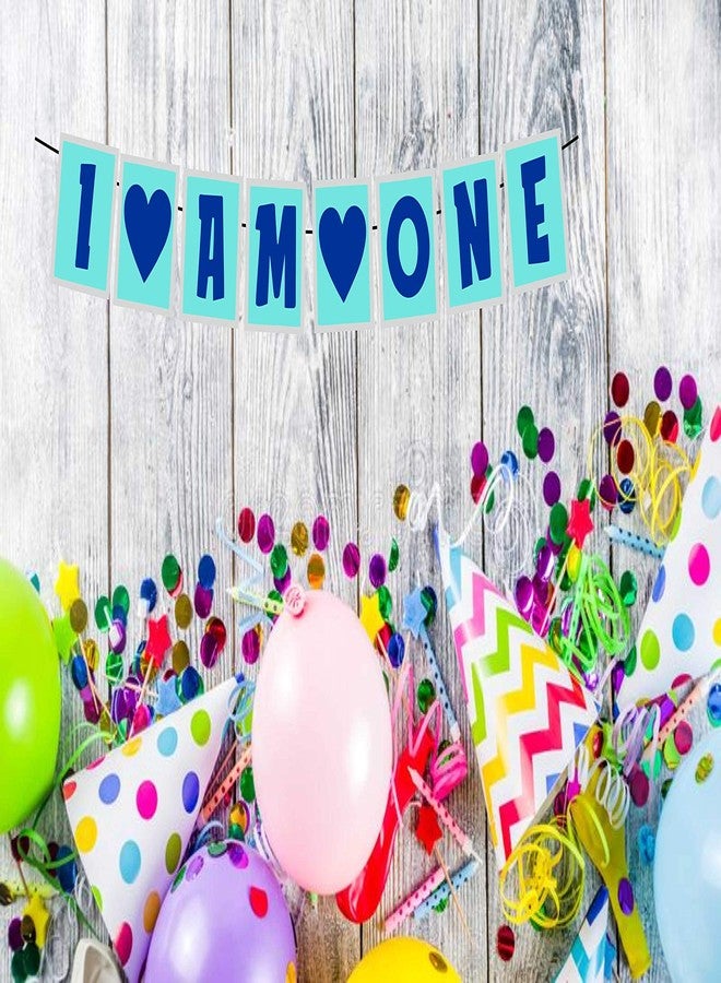 Balloonistics I Am One Boys First Birthday Banner - Image 3