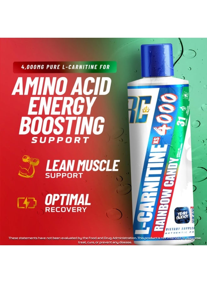 روني كولمان إل-كارنيتين 4000 إكس إس 473 مل بنكهة حلوى قوس قزح - Image 4