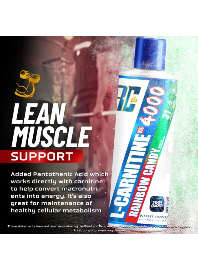 روني كولمان إل-كارنيتين 4000 إكس إس 473 مل بنكهة حلوى قوس قزح - Image 5