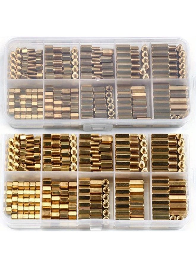 300pcs M3 Brass Thread Standoff Screws and Nuts Kit Copper Spacer for DIY Computer Circuit Board - Image 5