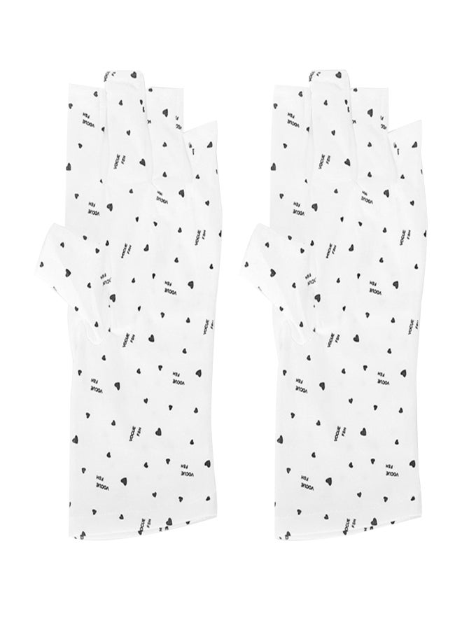 1 Pair of UV Protection Gloves Fingerless Anti UV Glove Hands from UV Lamp Manicure Nail Tool - Image 1