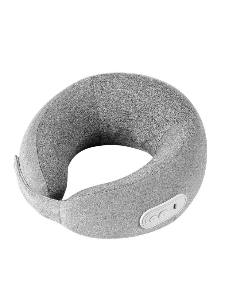U Shaped Massage Pillow, Electric Neck Massage Pillow, 360 Degree Surround Support Noise Reduction Design U Shaped Neck Massager for Shoulder Muscle Pain Relax Relief (Grey)) - Image 1