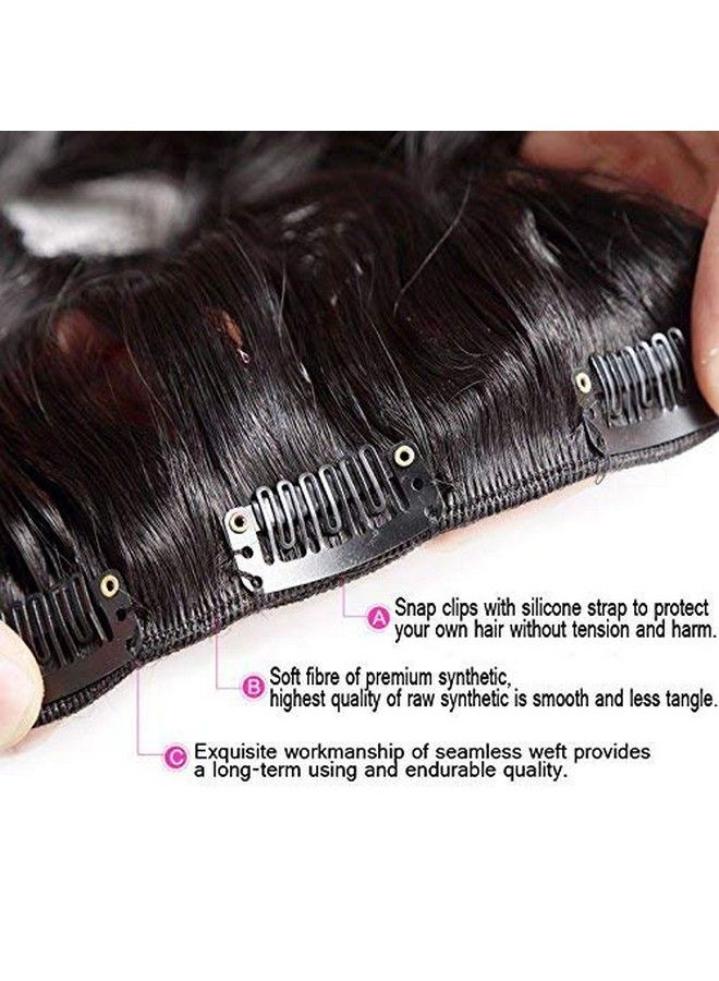 Ekan 5 مشابك لتمديد الشعر للنساء والفتيات - تمديدات شعر مستقيمة (26 بوصة بني داكن) عبوة من 1 - Image 4