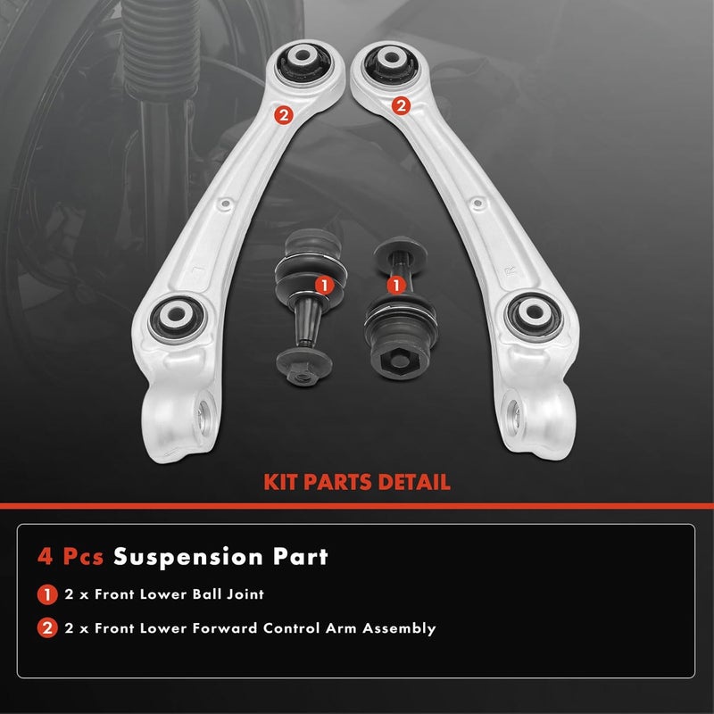 A-Premium Front Lower Control Arm Set for Audi - Image 3