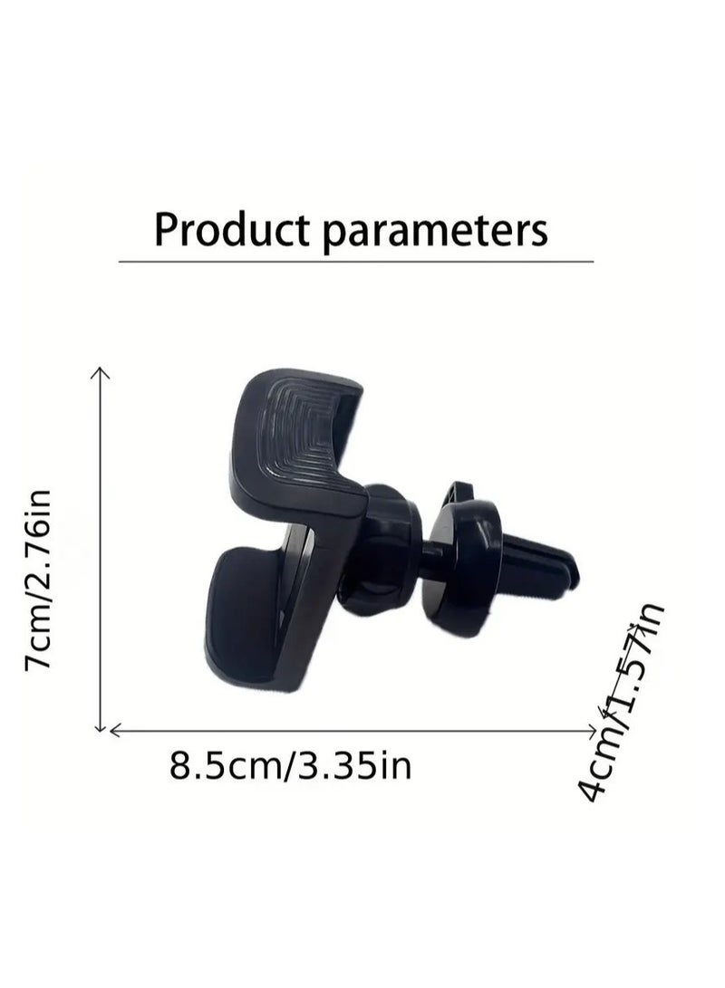 LEDIN ABS Material Rotatable Car Air Vent Phone Holder, Non-Waterproof Universal Vehicle Mount with Strong Magnetic Grip, 360° Adjustable for iPhone and Smartphones, Secure Vent Clip - Auto Phone Cradle - Image 3