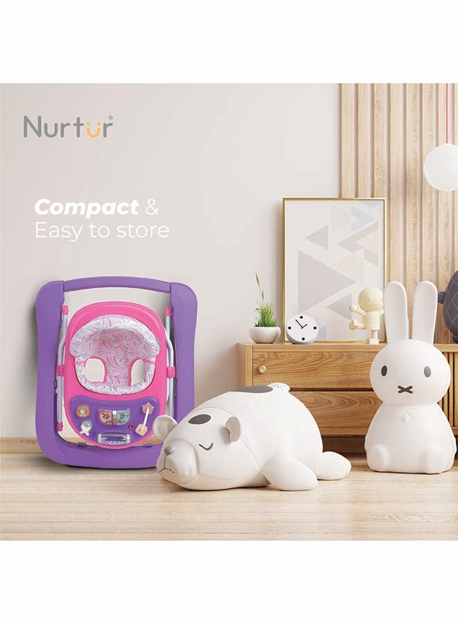 Nurtur 3 In 1 Baby Multi Walker-rocking Function- Music - 3 Height Adjustment, easy fold - Multi - Image 5