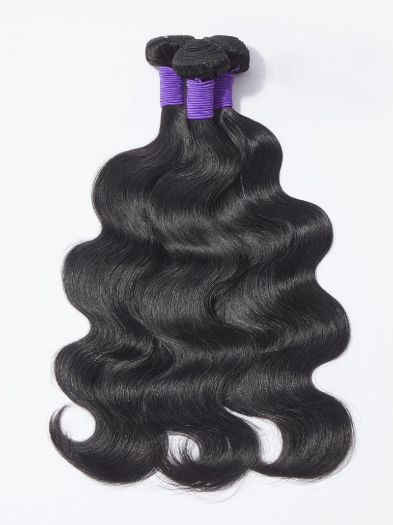 LUVME Body Wave Bundles Human Hair 12A Grade 100 Unprocessed Brazilian Virgin Hair Bundles Body Weave Wavy Bundles Human Hair 18 20 22 inch