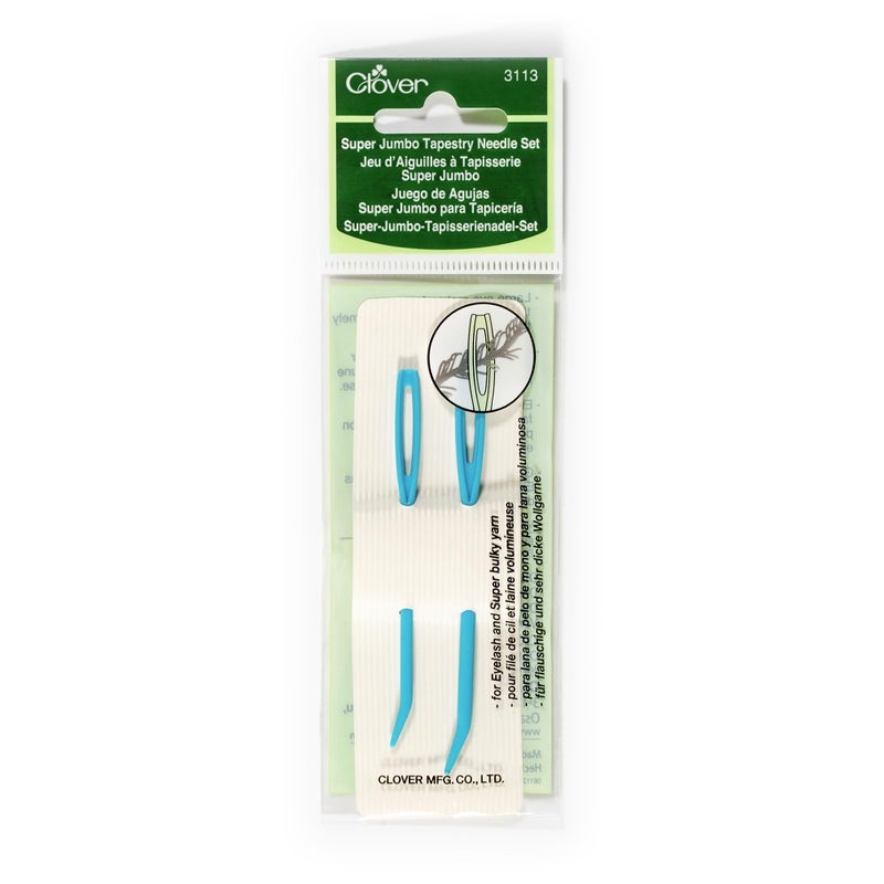 Clover Jumbo Tapestry Bent Tip Needles, 2 Sizes