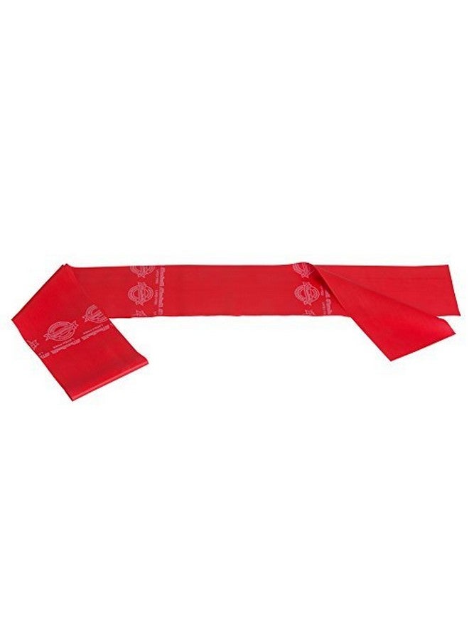 Theraband Medium Resistance Latex Free Exercise Band 4 Feet(Length) x 4 Inches(Width) Red - Image 1