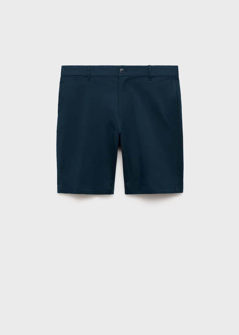 Mango Man Straight Cotton Bermuda Shorts  - Image 5