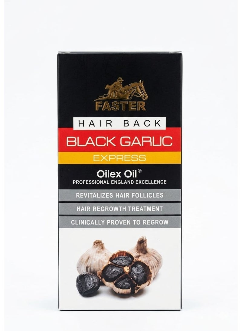 Faster Hair Back Black Garlic Express Oilex Oil - 100 Ml Black - Image 1