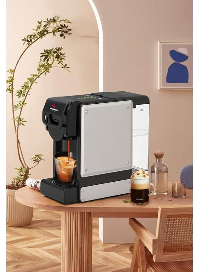 MEBASHI Multi Capsule Coffee Machine, 3-in-1 Compatible with Nespresso and Dolce Gusto, 19 Bar, Touchscreen Control| 1450 W (ME-CEM303) - Image 5