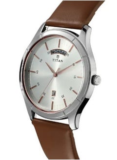 TITAN Titan On Trend White Dial Analog with Day and Date Watch for Men  - Image 2