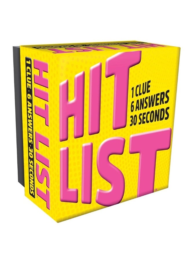 Gamewright - Gamewright - Hit List - 1 Clue, 6 Answers, 30 Seconds, Yellow - Image 1
