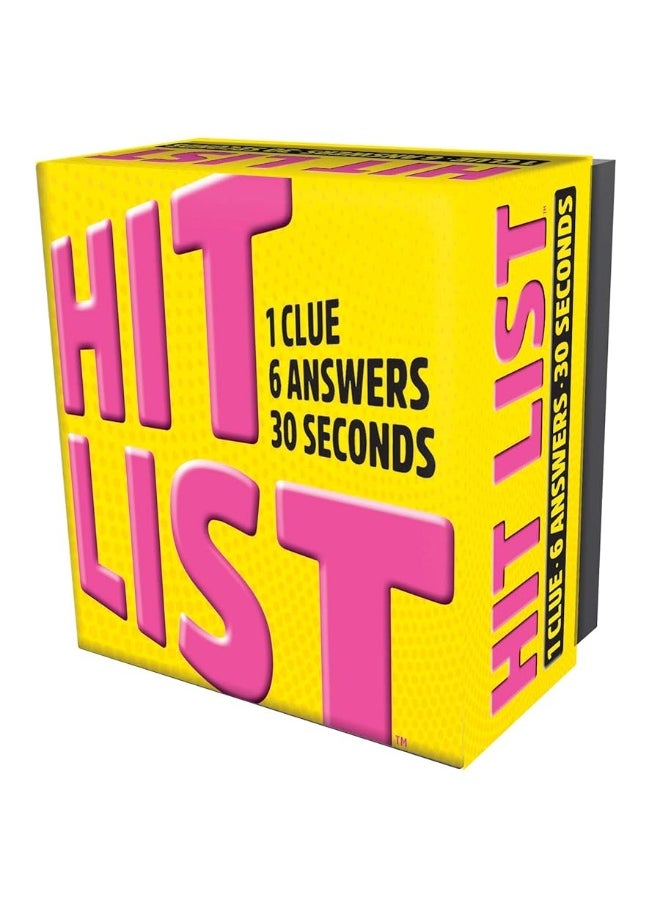 Gamewright - Gamewright - Hit List - 1 Clue, 6 Answers, 30 Seconds, Yellow - Image 1