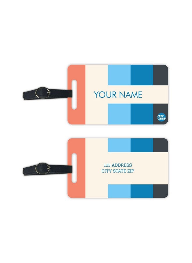 Nutcase Personalized Metal Luggage Travel Baggage Tags from Nutcase - Set of 2 Tags - SEA Fresh