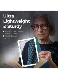 MagniPros See Things Differently 5X Large Led Page Magnifier With 3 Color Lighting Modes & Antiglare Lens To Reduce Eye Strainperfect For Small Prints For Aging Eyes Low Vision And Seniors  - Image 5