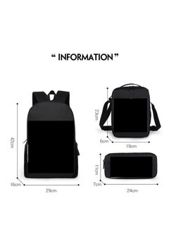 Generic Backpack for primary and secondary school students, backpack for children, anime cartoon backpack, pencil case  - Image 2