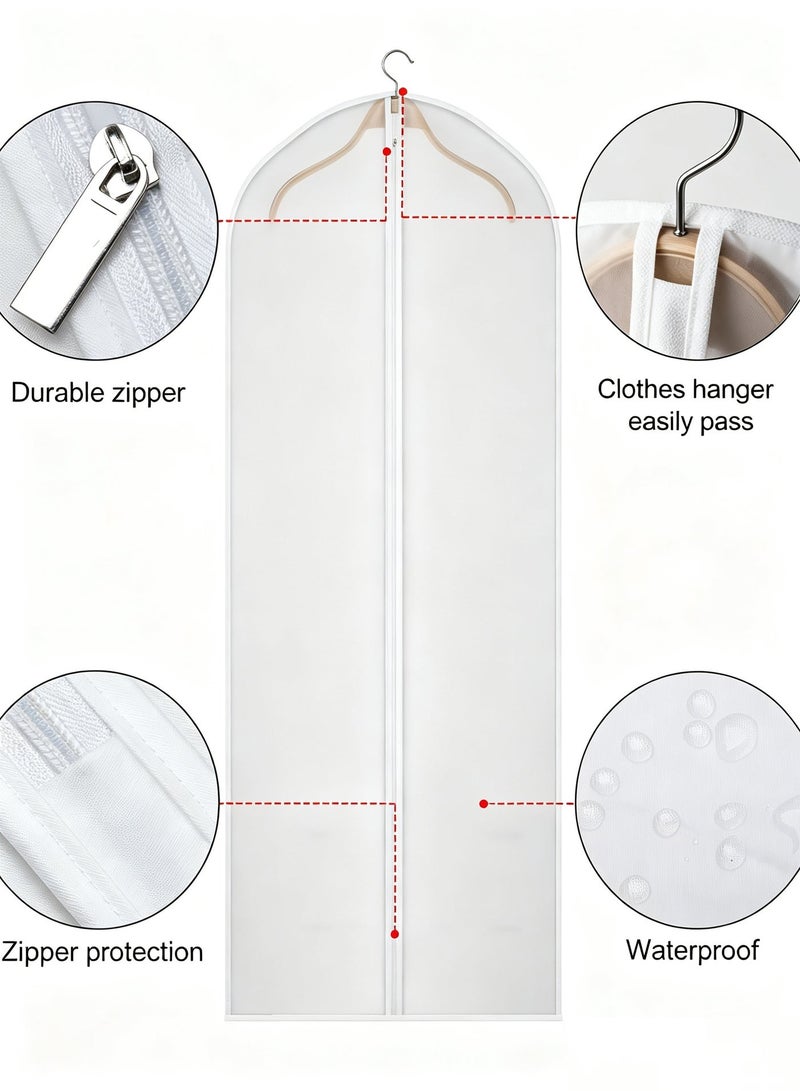 BESTPEAK Garment Bags for Hanging Clothes (Set of 10) Suit Bags for Closet Storage Clothes Storage Bag Plastic Bag with Zipper for Suit, Sweaters Travel Laundry Wardrobe Closet Garment Dust Cover Bags - Image 4