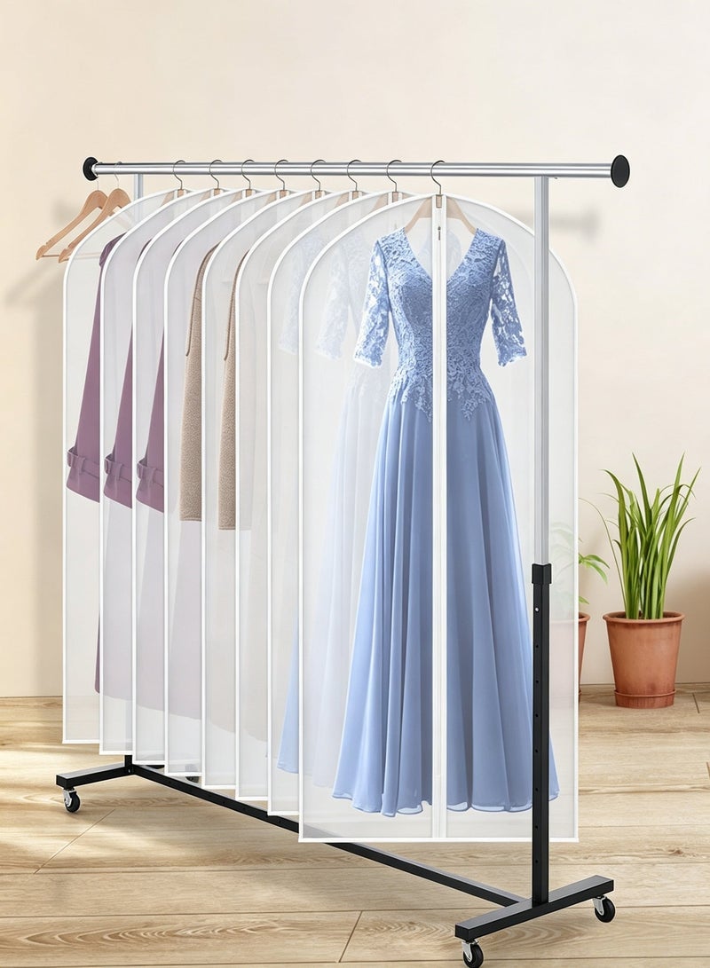 BESTPEAK Garment Bags for Hanging Clothes (Set of 10) Suit Bags for Closet Storage Clothes Storage Bag Plastic Bag with Zipper for Suit, Sweaters Travel Laundry Wardrobe Closet Garment Dust Cover Bags - Image 5