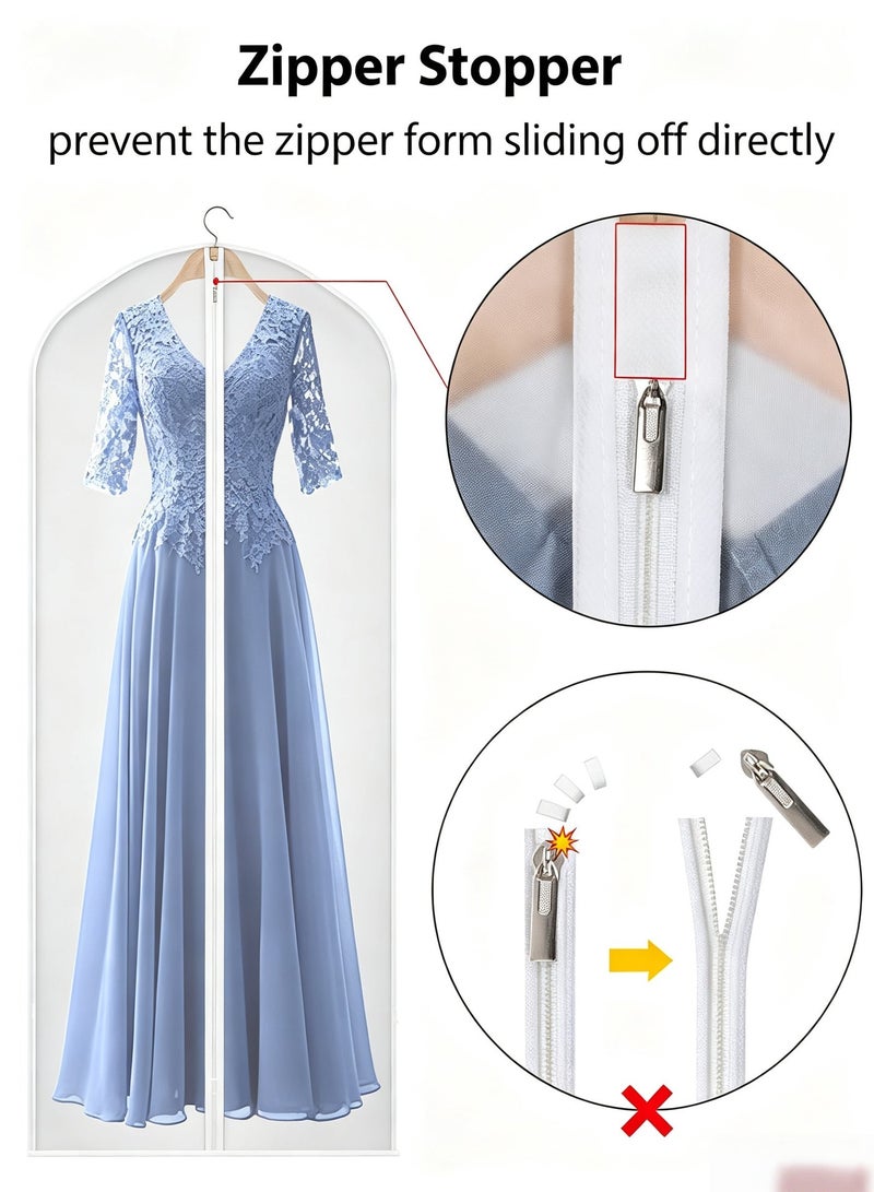 BESTPEAK Garment Bags for Hanging Clothes (Set of 10) Suit Bags for Closet Storage Clothes Storage Bag Plastic Bag with Zipper for Suit, Sweaters Travel Laundry Wardrobe Closet Garment Dust Cover Bags - Image 2