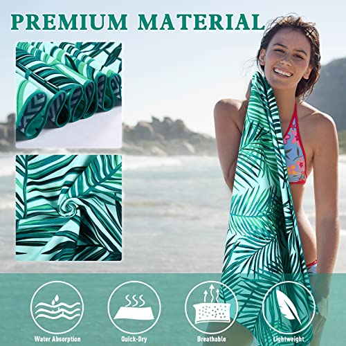 PY SUPER MODE 2 Pack Microfiber Beach Towel, Oversized Pool Towel 75”x 35”, Sand-Free Quick Drying Camping Super Absorbent Bath Blanket, Soft Breathable and Lightweight - Image 4