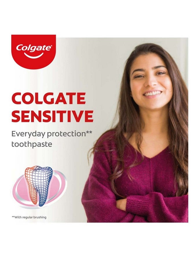 Colgate معجون أسنان للحماية اليومية الحساسة، عبوة مكونة من 160 جرام (80 جرام × 2)، تم تطويره خصيصًا للأسنان الحساسة واللثة الصحية، معجون أسنان للوقاية من التسوس واللويحات - Image 2