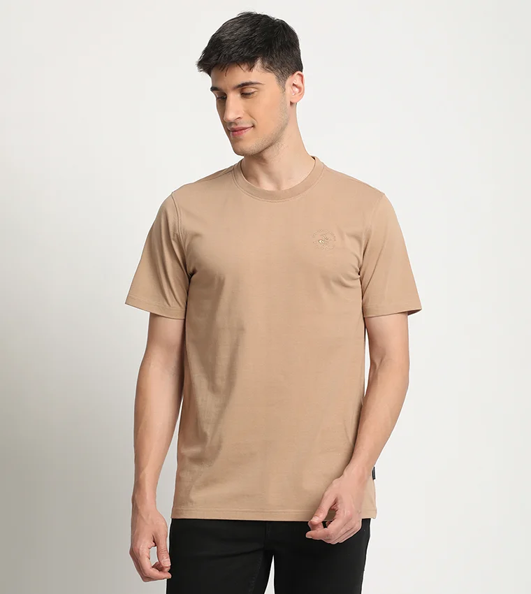 BEVERLY HILLS POLO CLUB Beverly Hills Polo Club Logo Detailed Crew Neck Short Sleeves T-Shirt