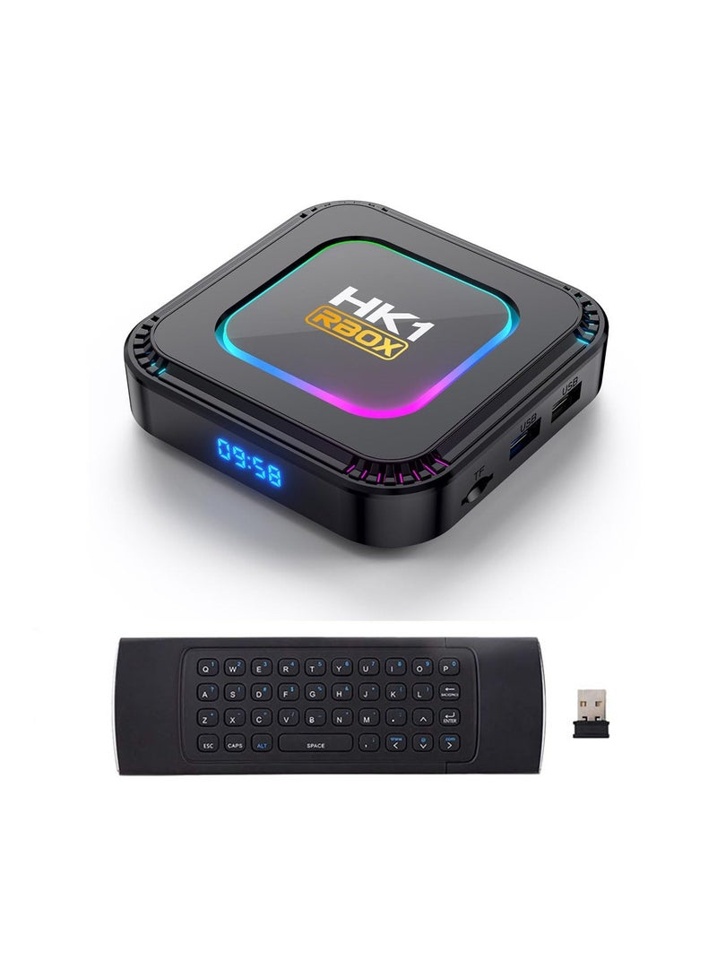 Android 13.0 TV Box, HK1 RBOX 4GB RAM 128GB ROM RK3528 Quad-Core WiFi6 2.4Ghz/5.8Ghz BT5.0 8K HDR10+ Ultra HD USB3.0 with 2.4Ghz Mini Wireless Keyboard Smart player - Image 2