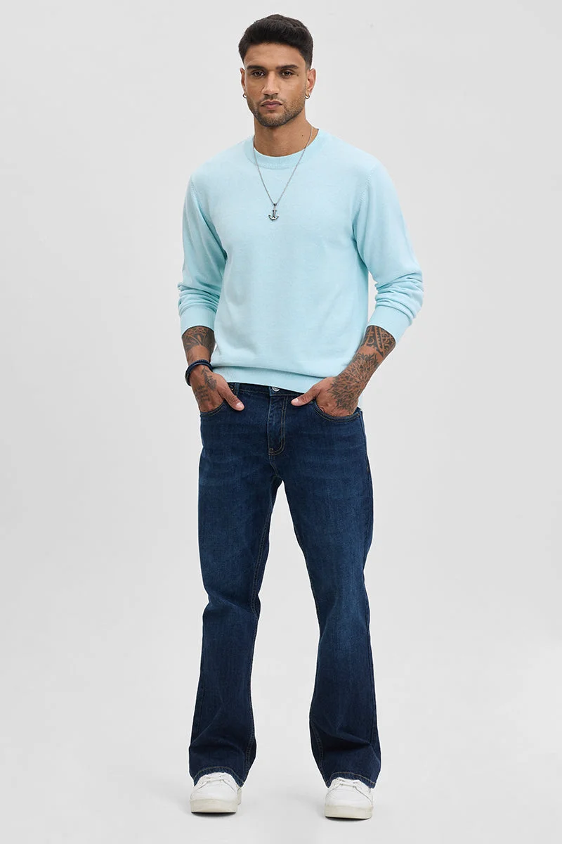 SNITCH Solid Slim Fit Sweater