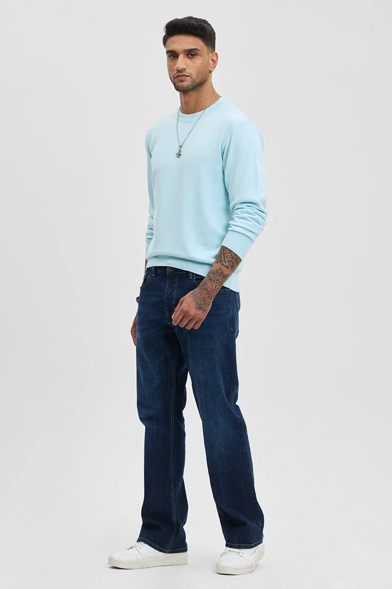 SNITCH Solid Slim Fit Sweater