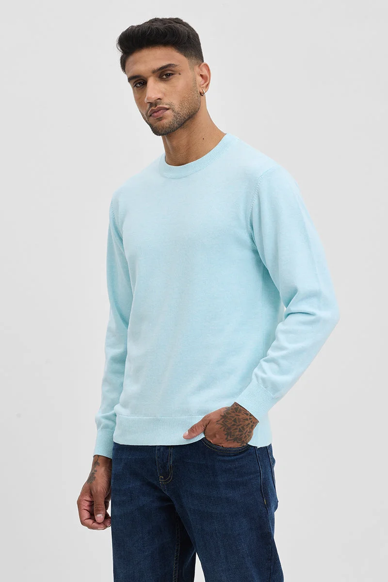 SNITCH Solid Slim Fit Sweater