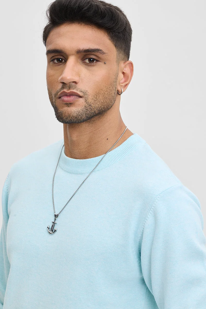 SNITCH Solid Slim Fit Sweater