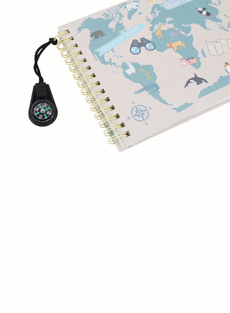 Midi Kids World Map Activity Spiral Notebook - Image 4