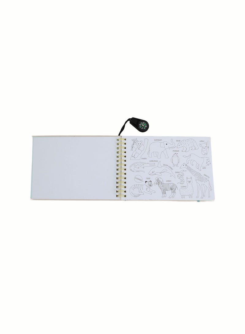 Midi Kids World Map Activity Spiral Notebook - Image 5