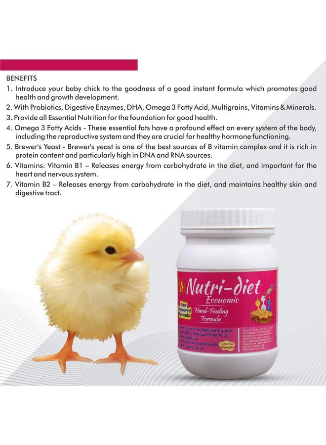 PET (Pci) Economic Nutri-Diet Hand Feeding Formula || Healthy Baby Bird With All Essential Nutrients || 500Grm - Image 3